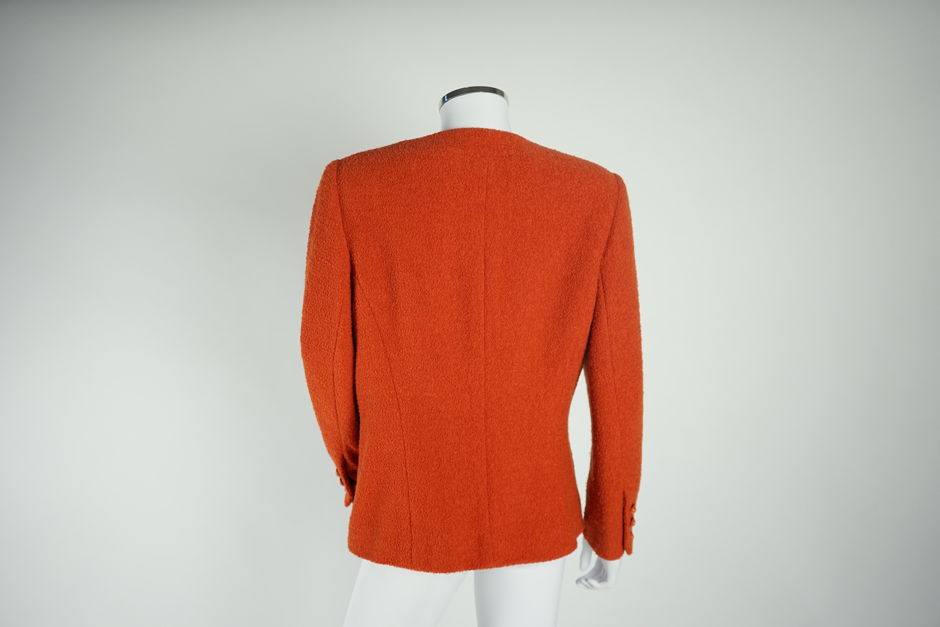 A Chanel lady's orange jacket, EU 44